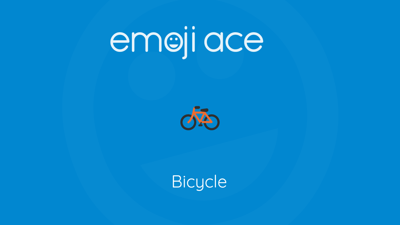 🚲 Bicycle Emoji Ace