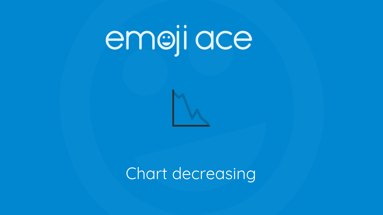 📉 Chart decreasing - Emoji Ace