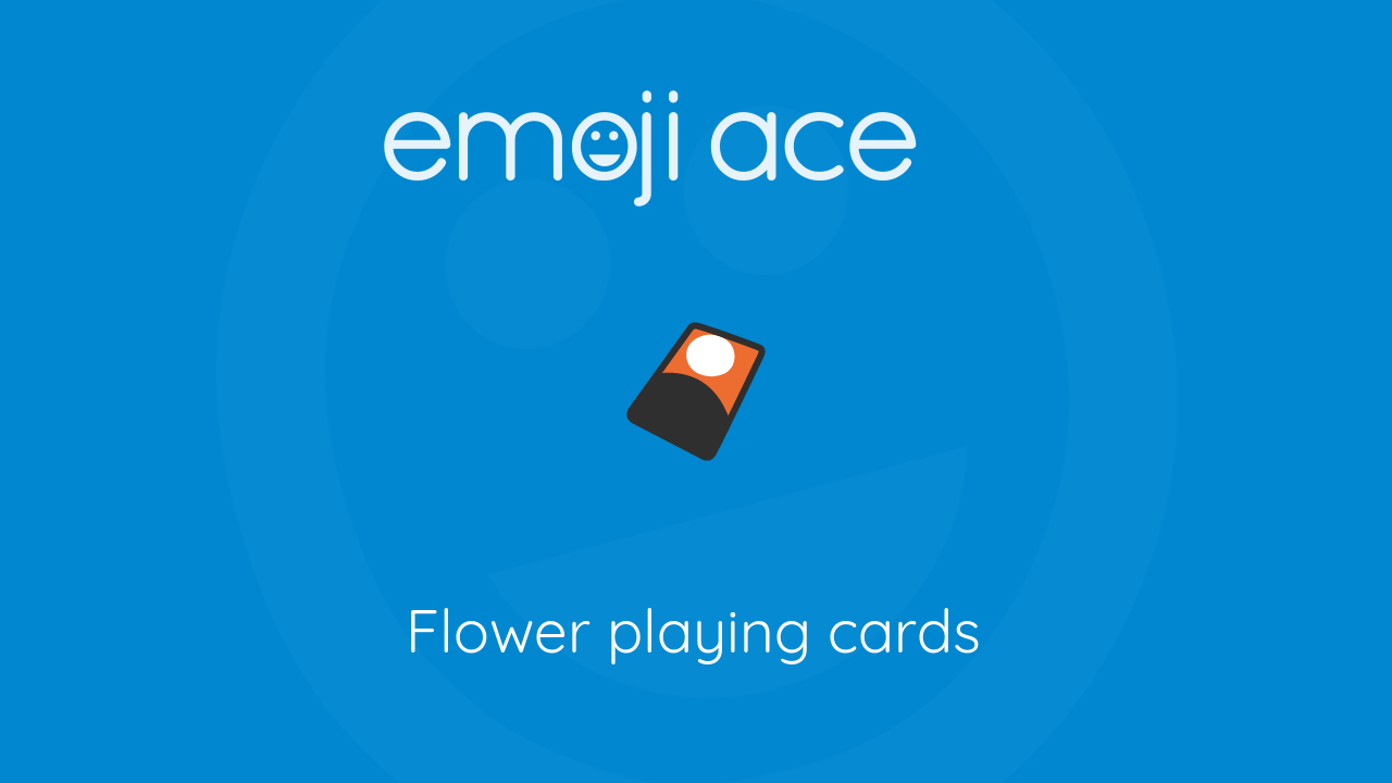 🎴 Flower playing cards Emoji Ace