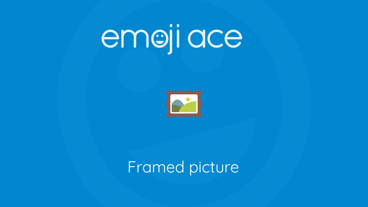 🖼 Framed picture - Emoji Ace