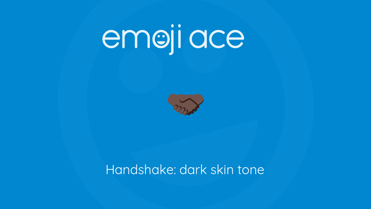 🤝🏾 Handshake: Medium-Dark Skin Tone Emoji