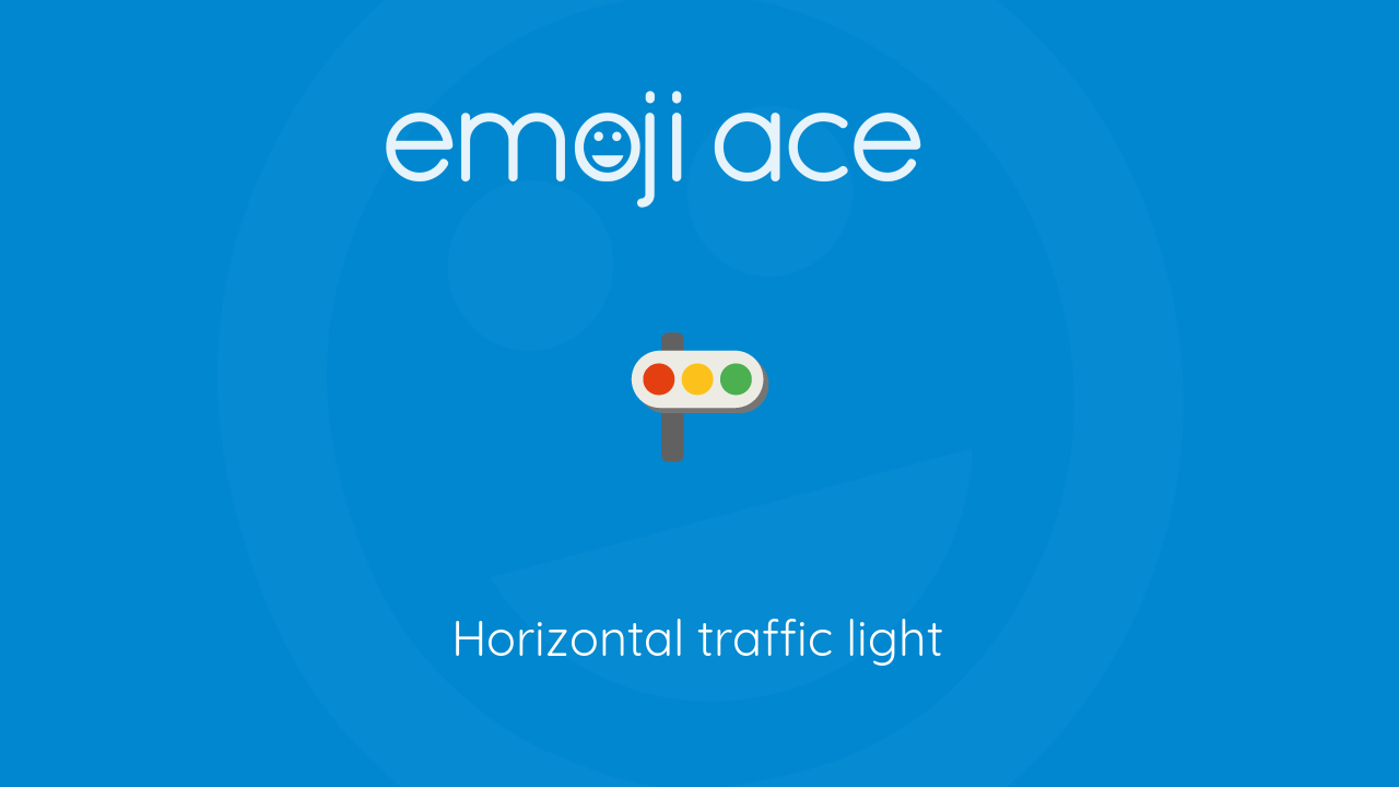 🚥 Horizontal traffic light - Emoji Ace
