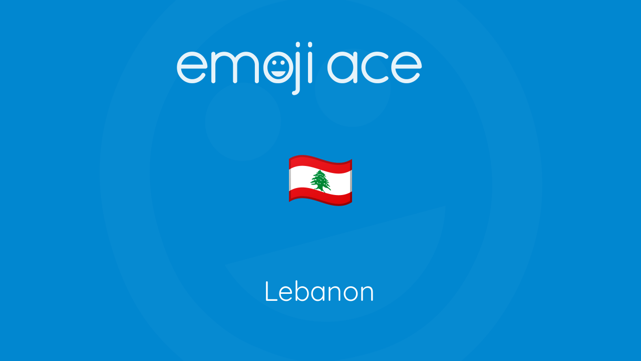 🇱🇧 Lebanon Emoji Ace