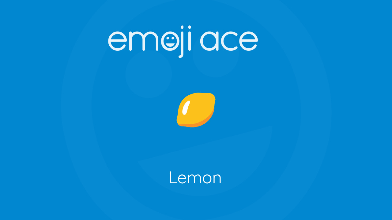 🍋 Lemon Emoji Ace