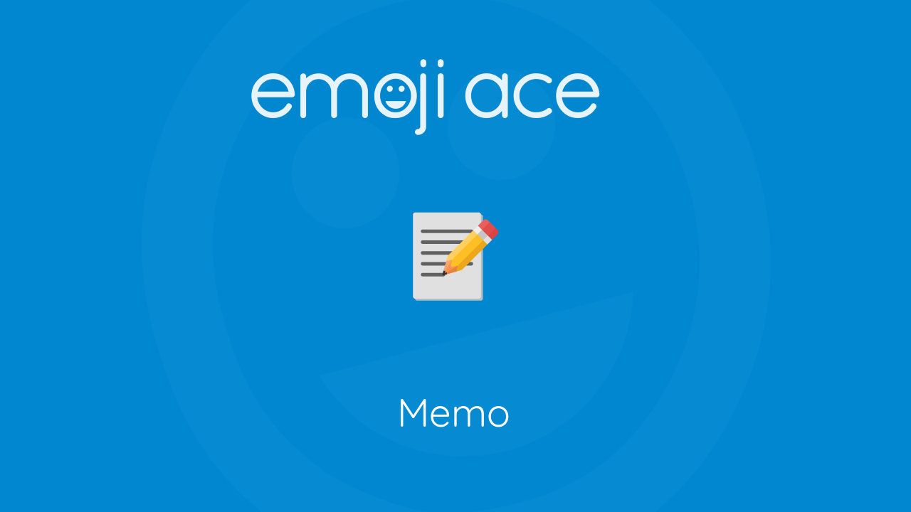 📝 Memo Emoji Ace