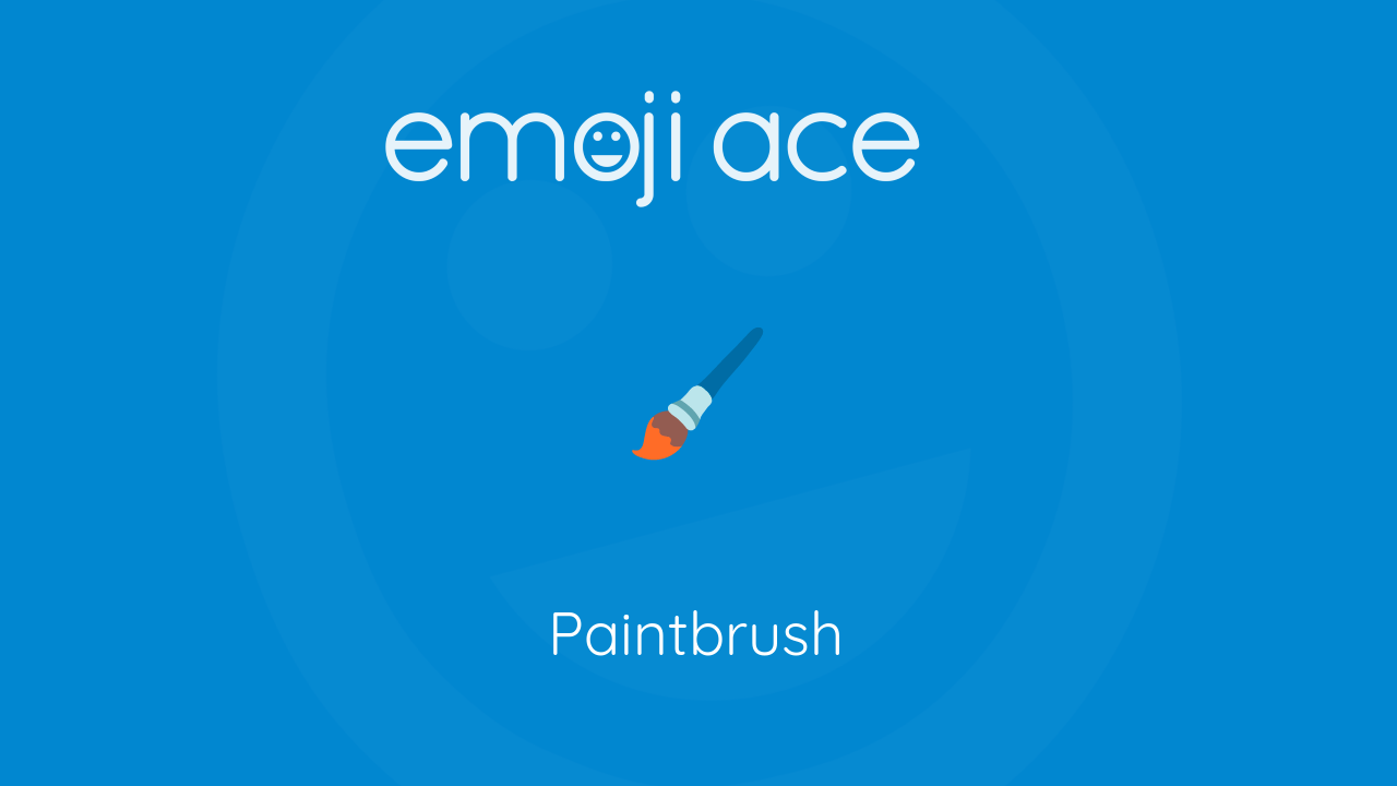 🖌 Paintbrush Emoji Ace