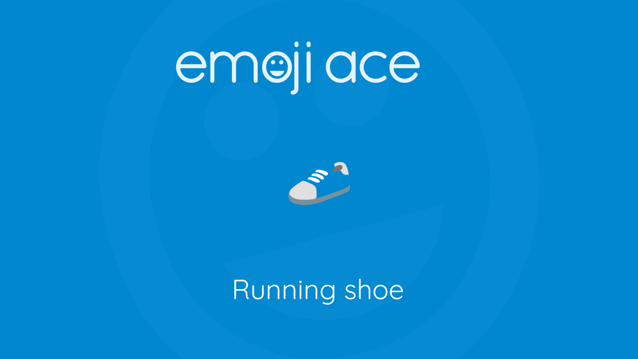 👟 Running shoe Emoji Ace