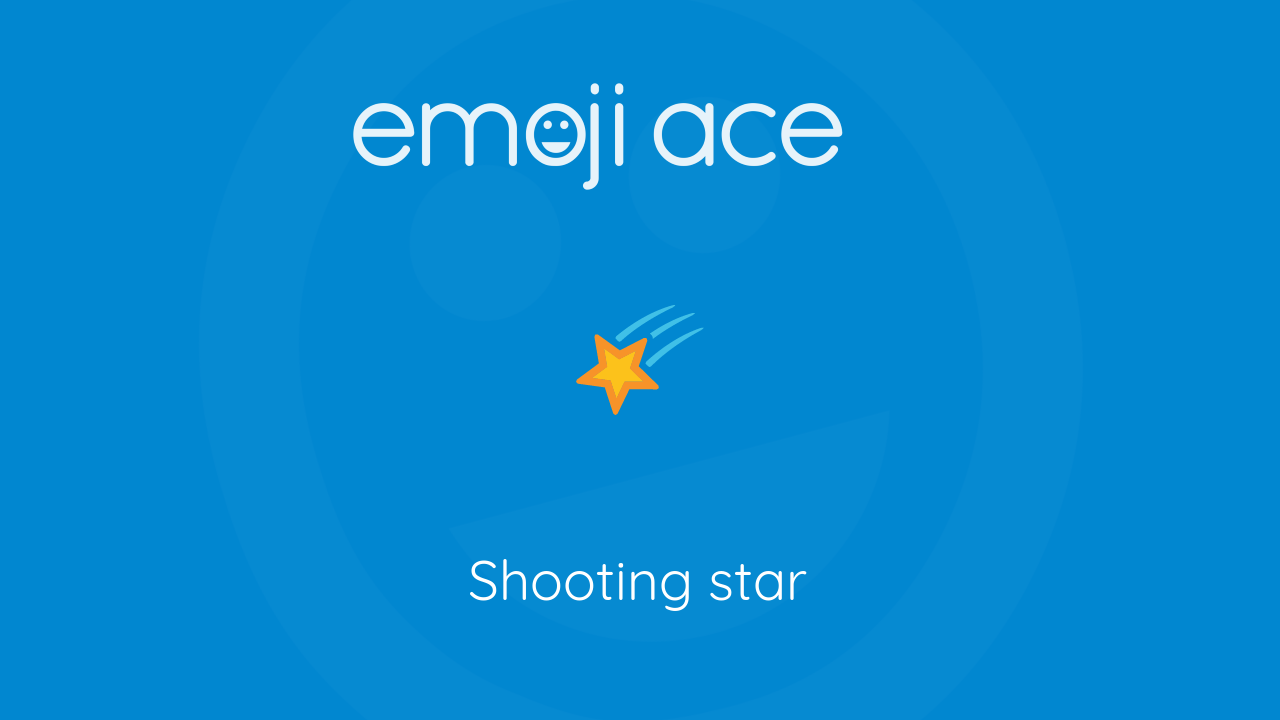 🌠 Shooting star Emoji Ace