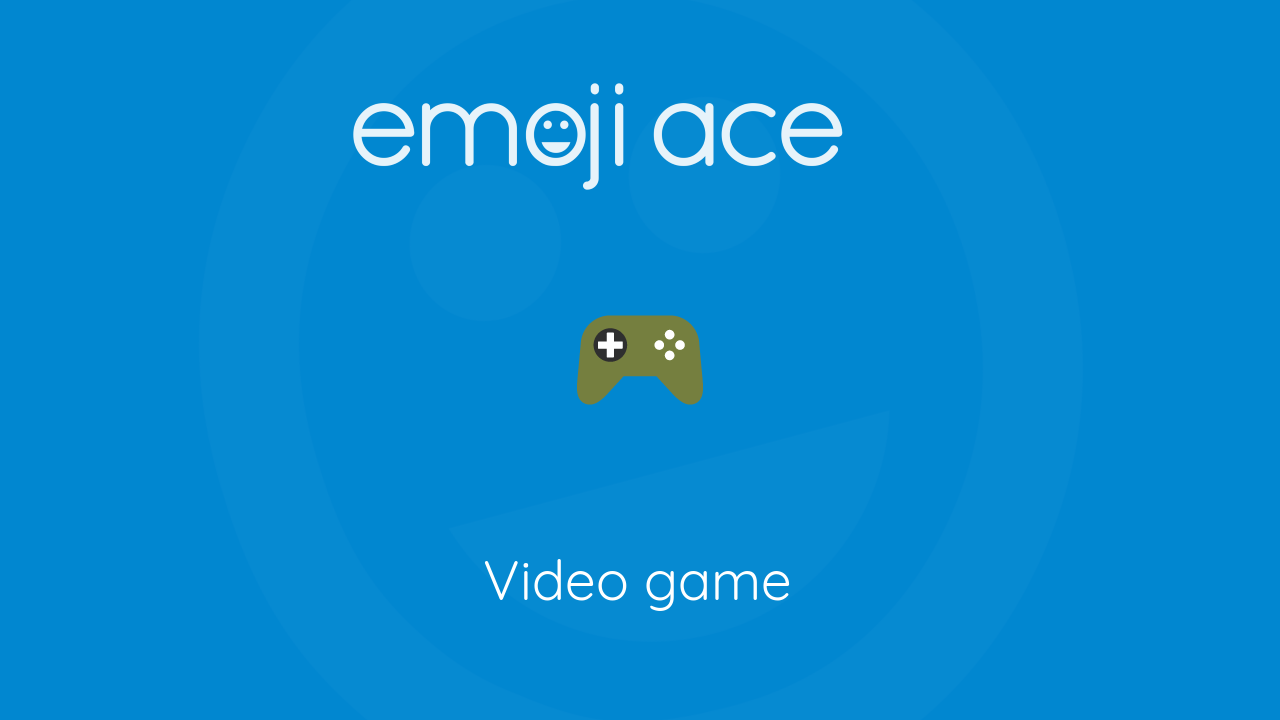 🎮 Video game Emoji Ace