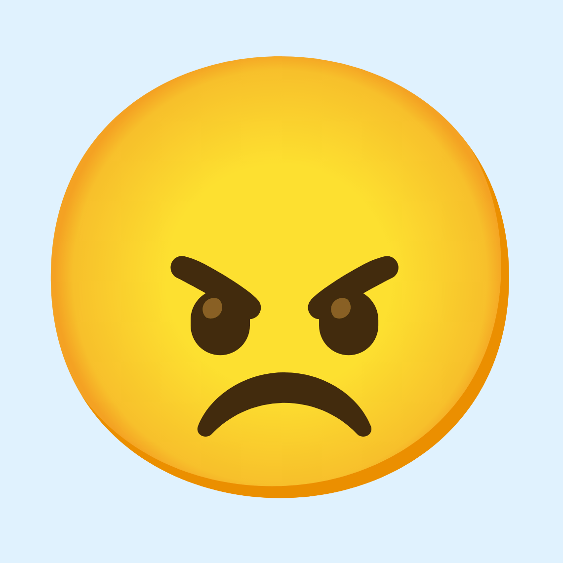 😠 Angry face