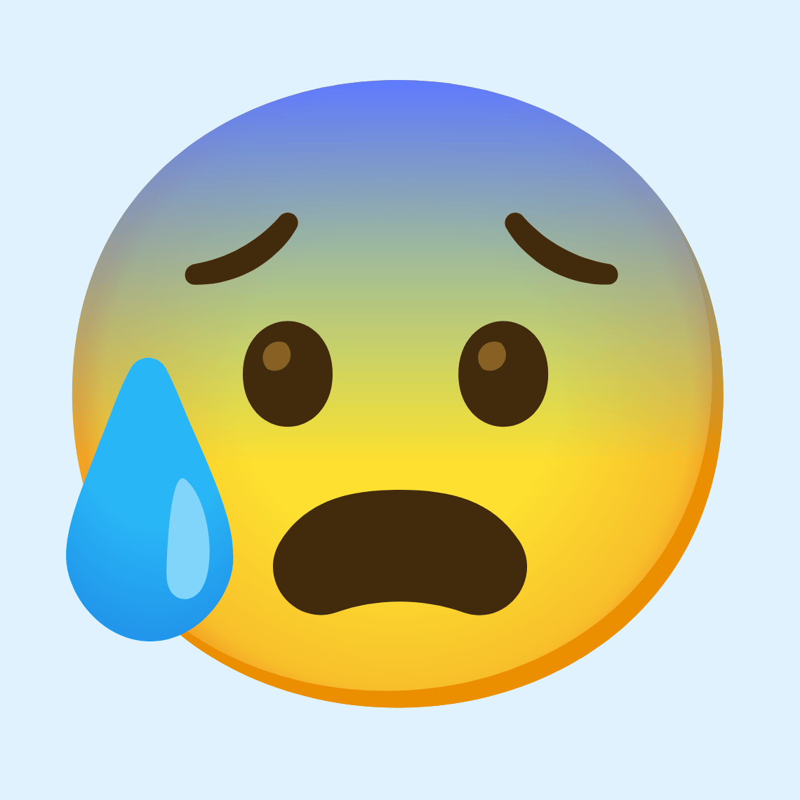 π° Anxious face with sweat