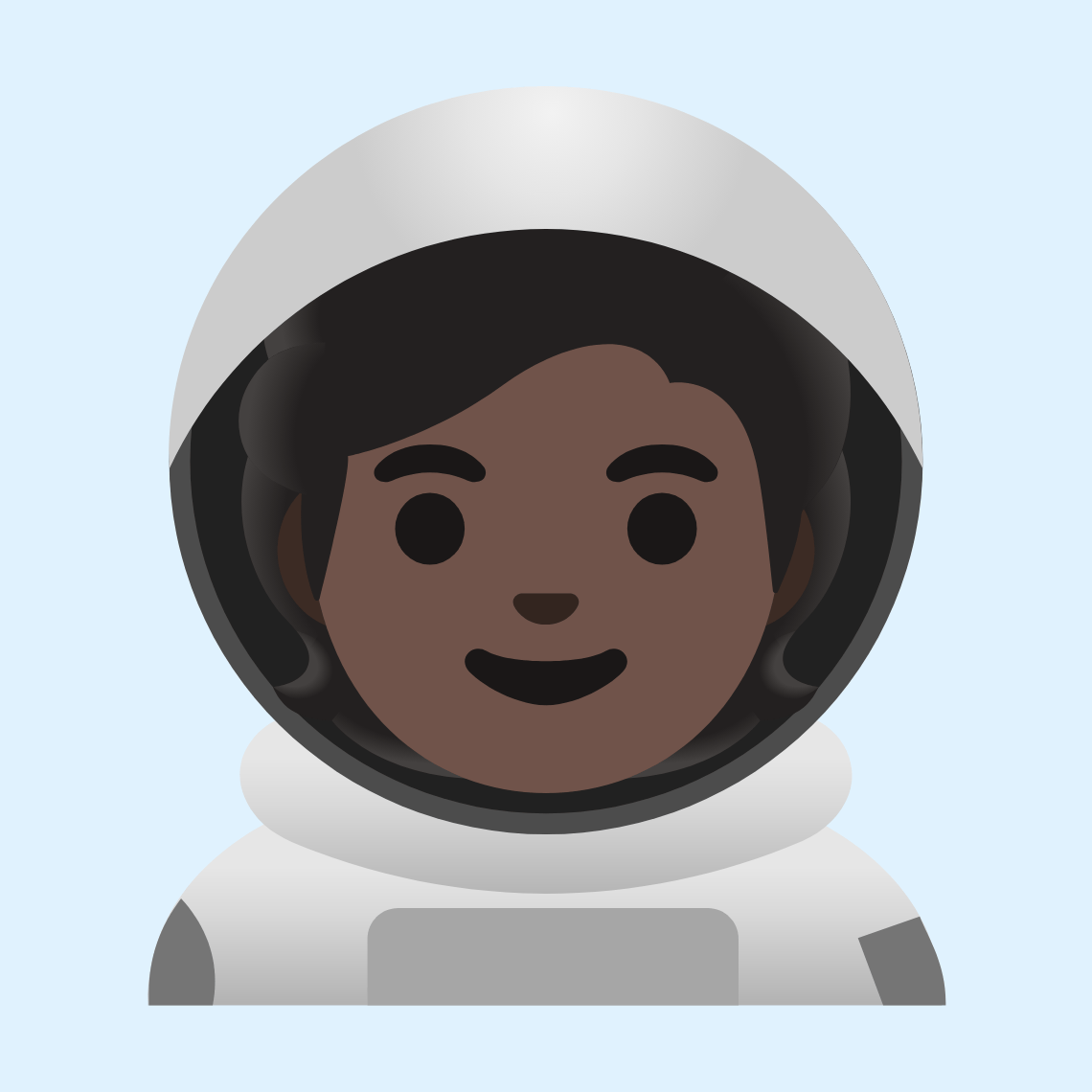 π§πΏβπ Astronaut: dark skin tone