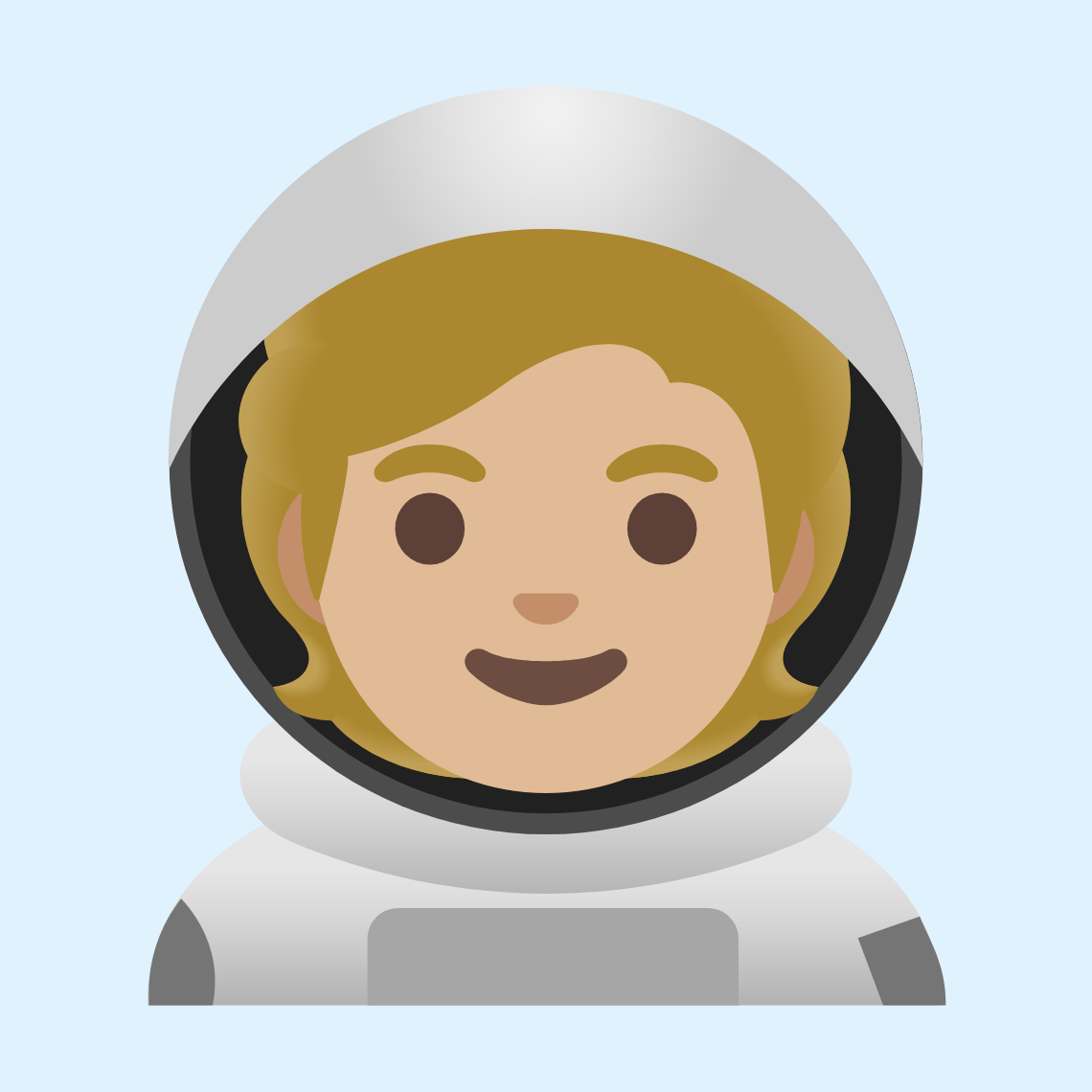 π§πΌβπ Astronaut: medium-light skin tone