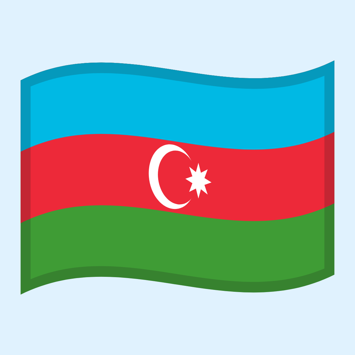 ๐ฆ๐ฟ Flag: Azerbaijan