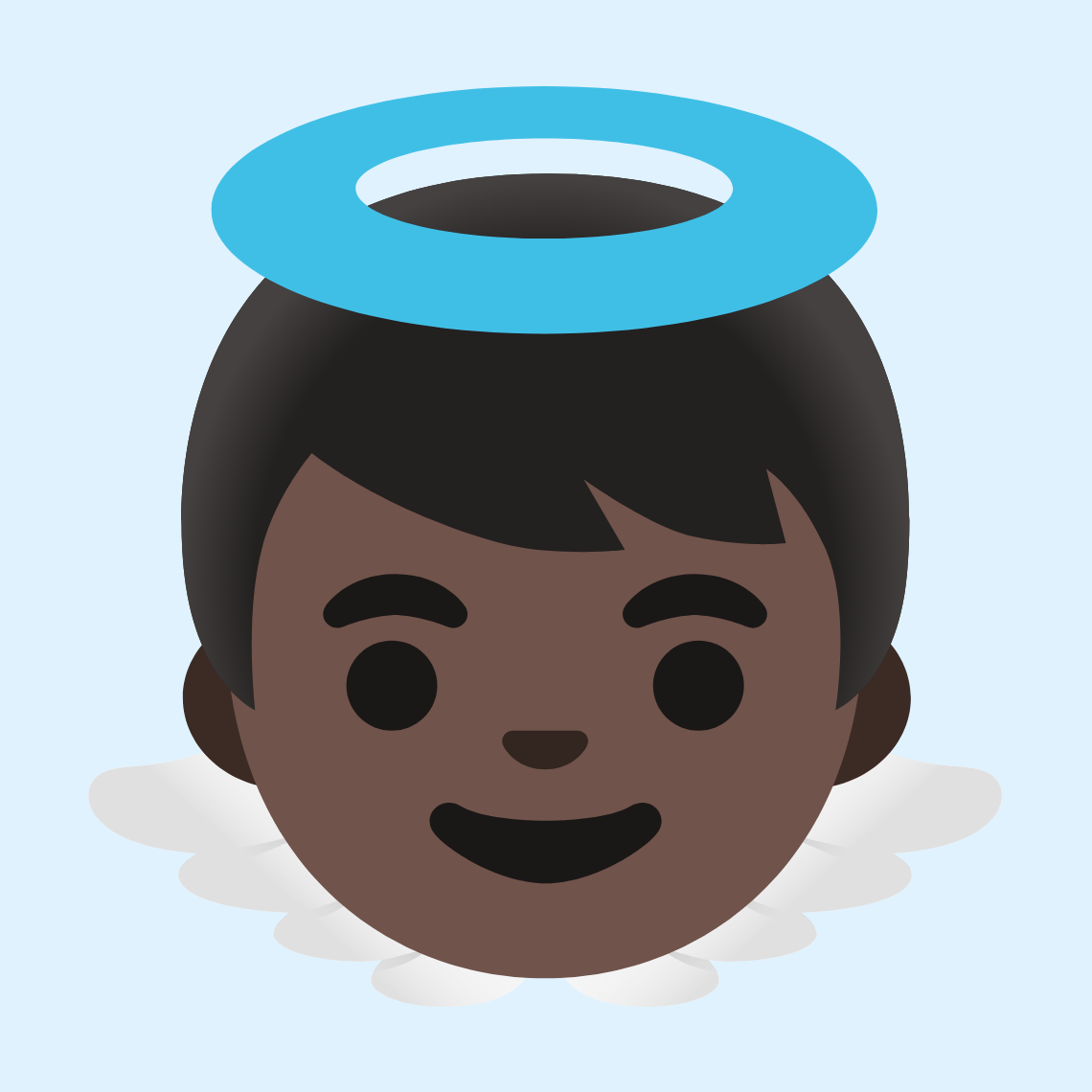 πΌπΏ Baby angel: dark skin tone
