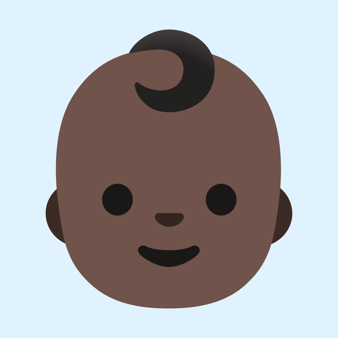 πΆπΏ Baby: dark skin tone