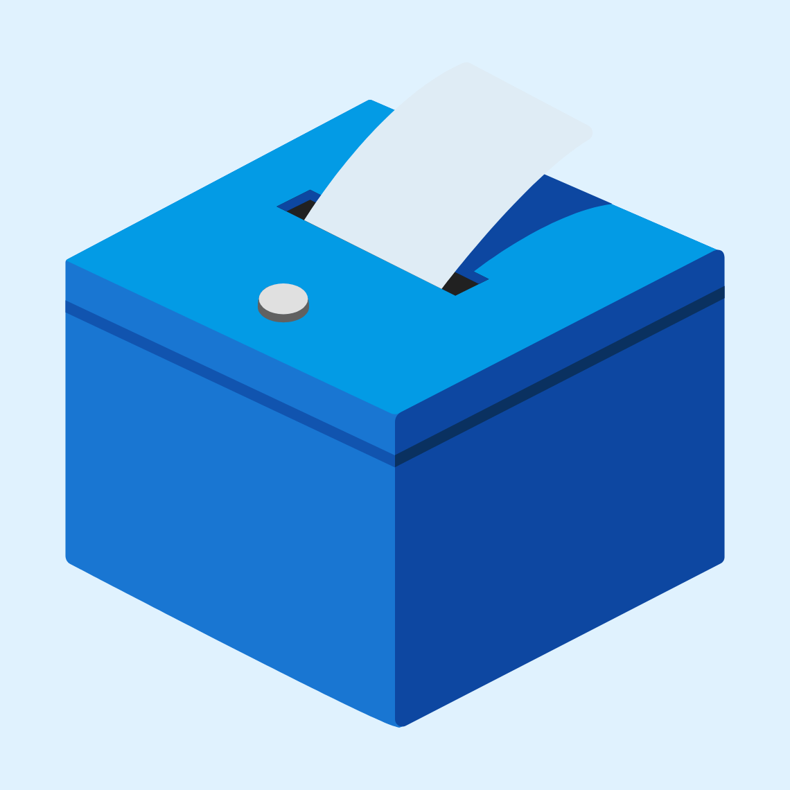 🗳️ Glasačka kutija s glasačkim listićem