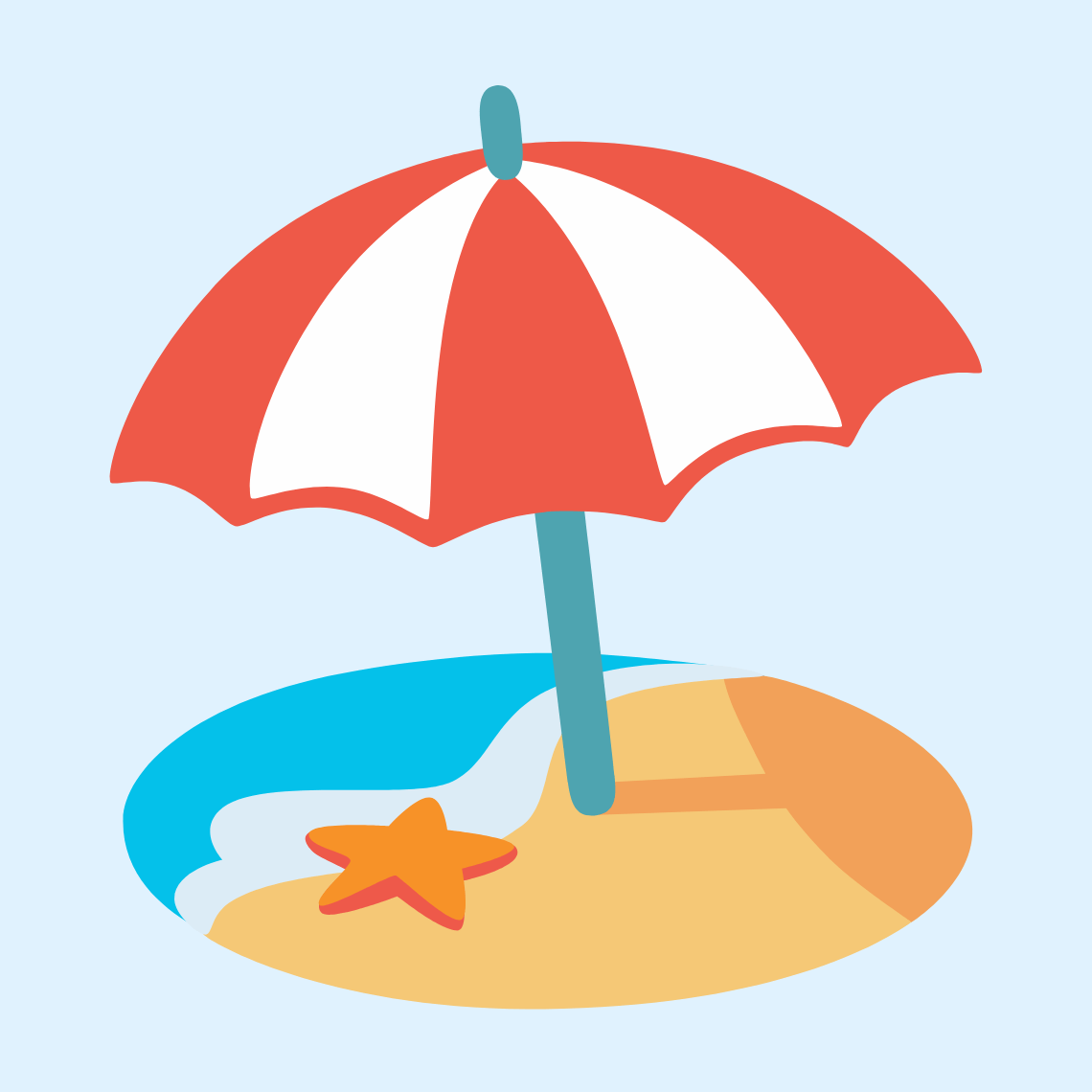 ποΈ Beach with umbrella