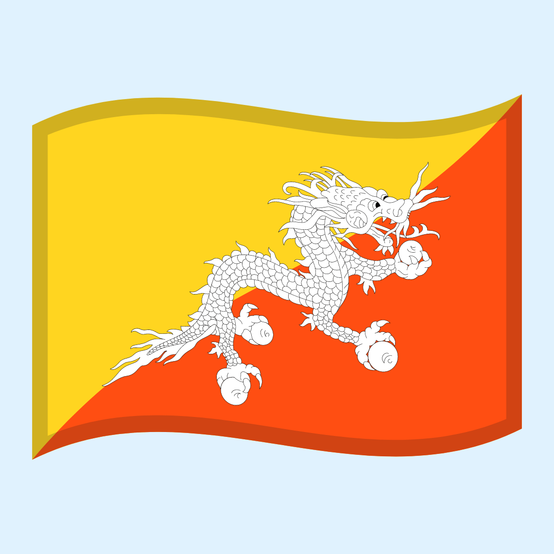🇧🇹 Zastava: Butan