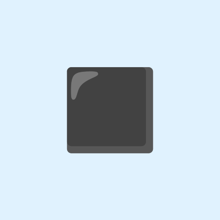 Emoji Black medium-small square: Meaning and Details