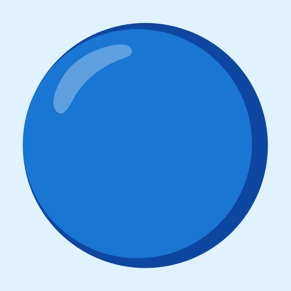 π΅ Blue circle