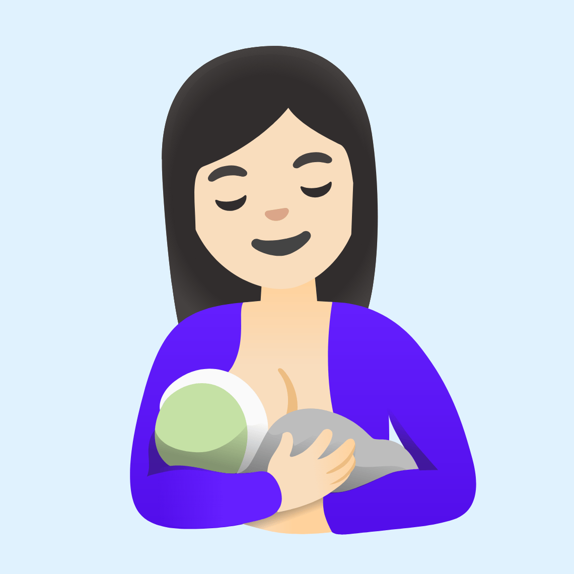 π€±π» Breast-feeding: light skin tone