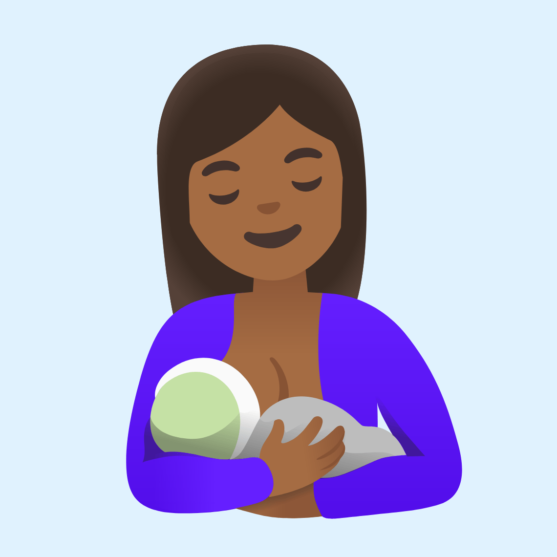 🤱🏾 Dojenje: smeđa boja kože