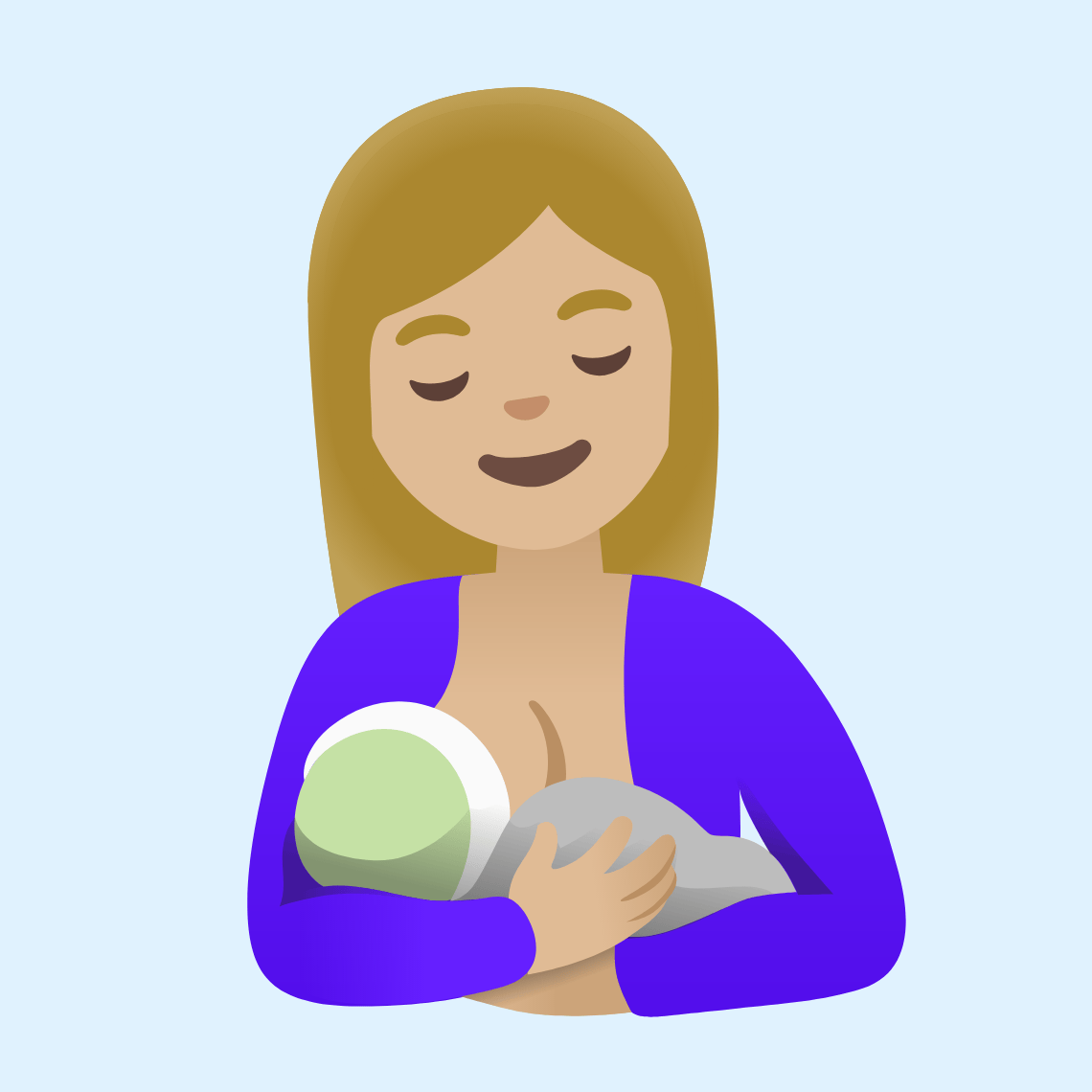 π€±πΌ Breast-feeding: medium-light skin tone