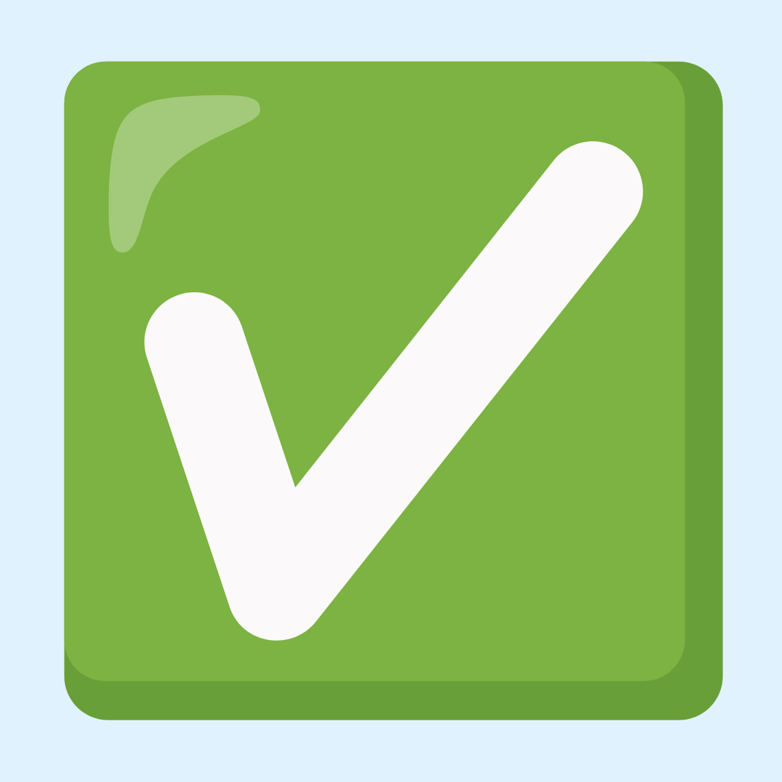 ✅ Check mark button