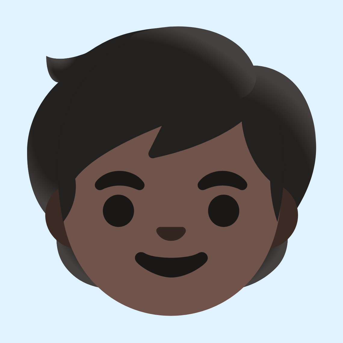 π§πΏ Child: dark skin tone