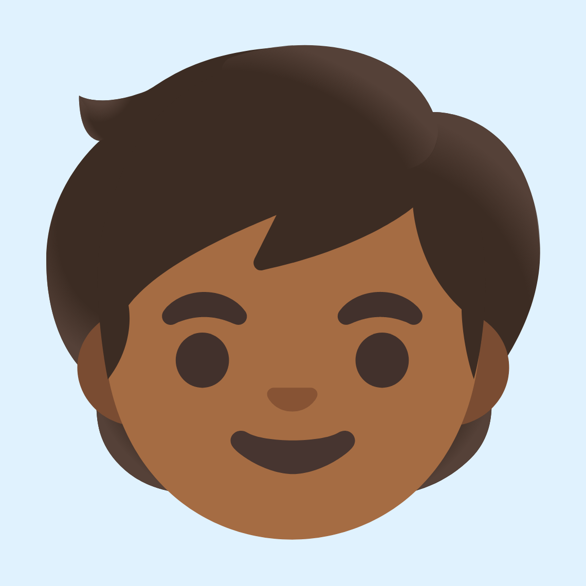π§πΎ Child: medium-dark skin tone