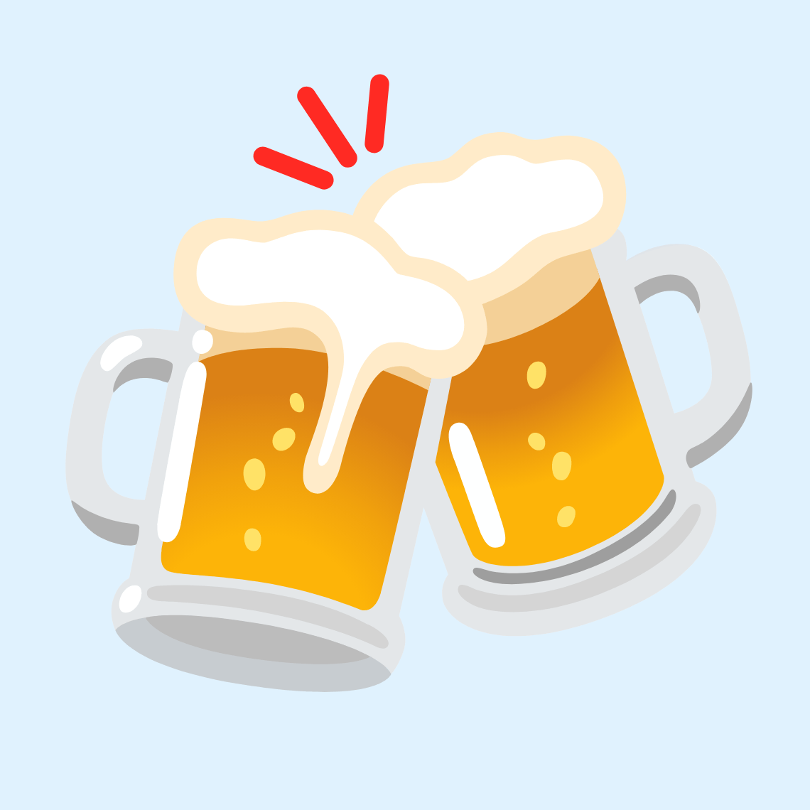 π» Clinking beer mugs