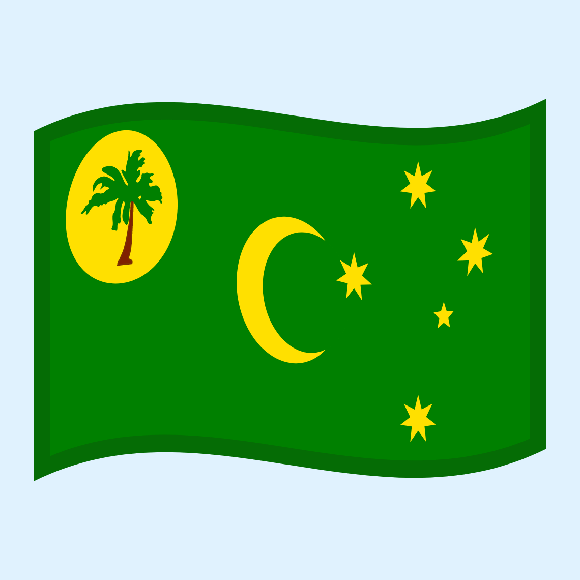 ๐จ๐จ Flag: Cocos (Keeling) Islands