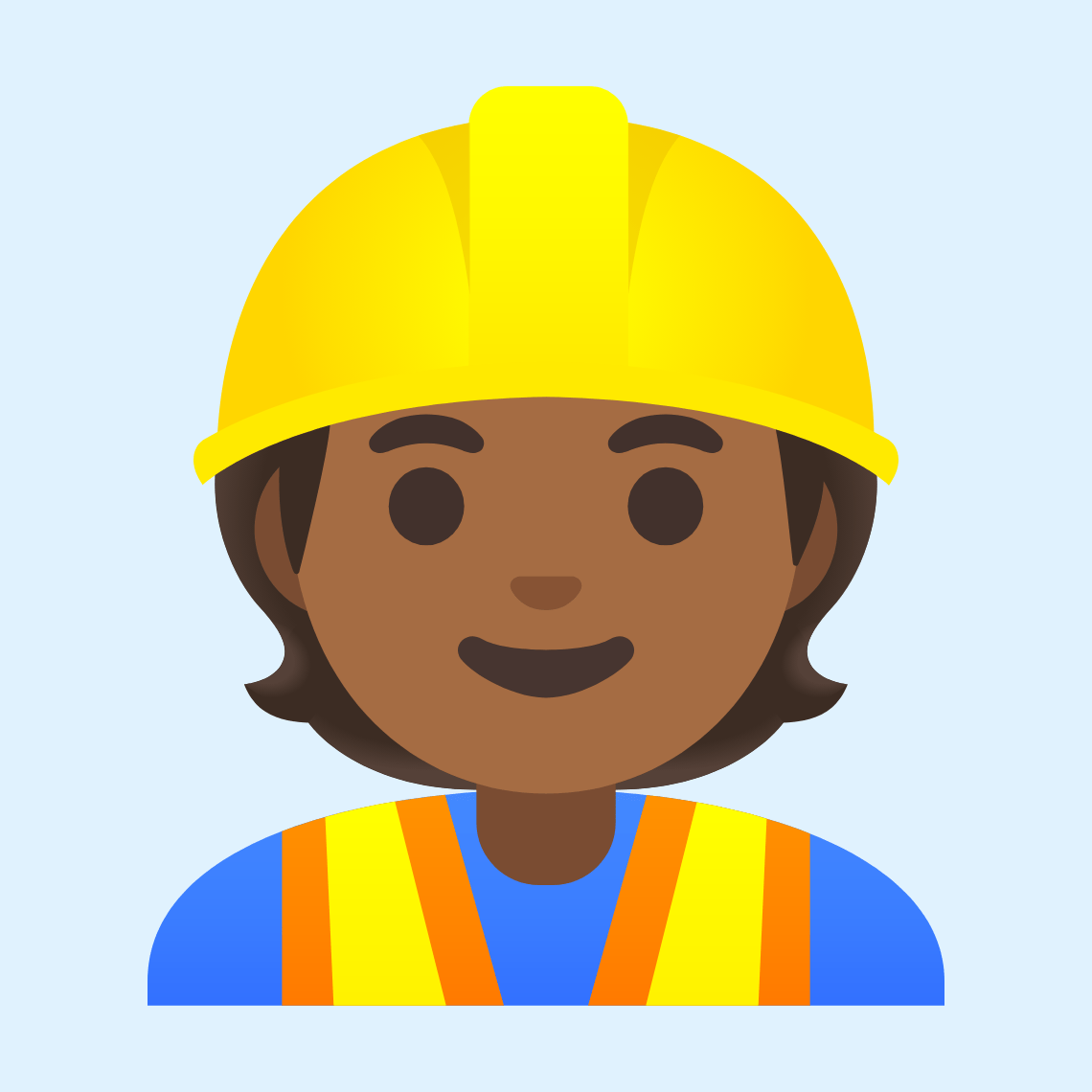 π·πΎ Construction worker: medium-dark skin tone