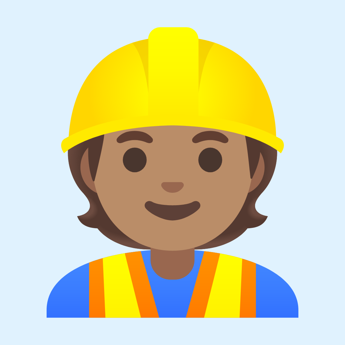 π·π½ Construction worker: medium skin tone