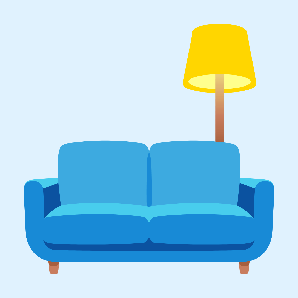 ποΈ Couch and lamp