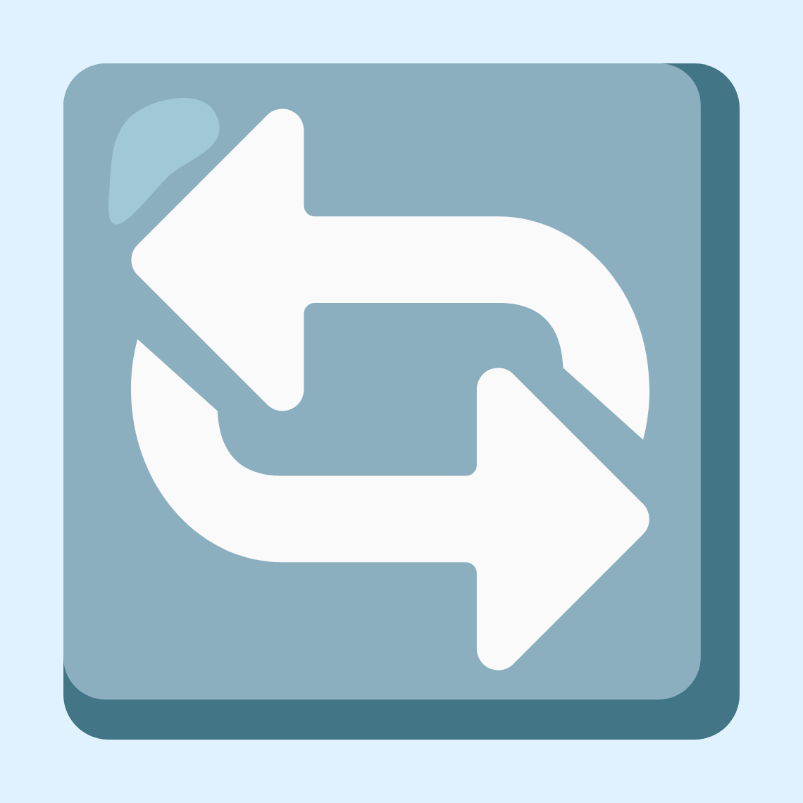 π Counterclockwise arrows button