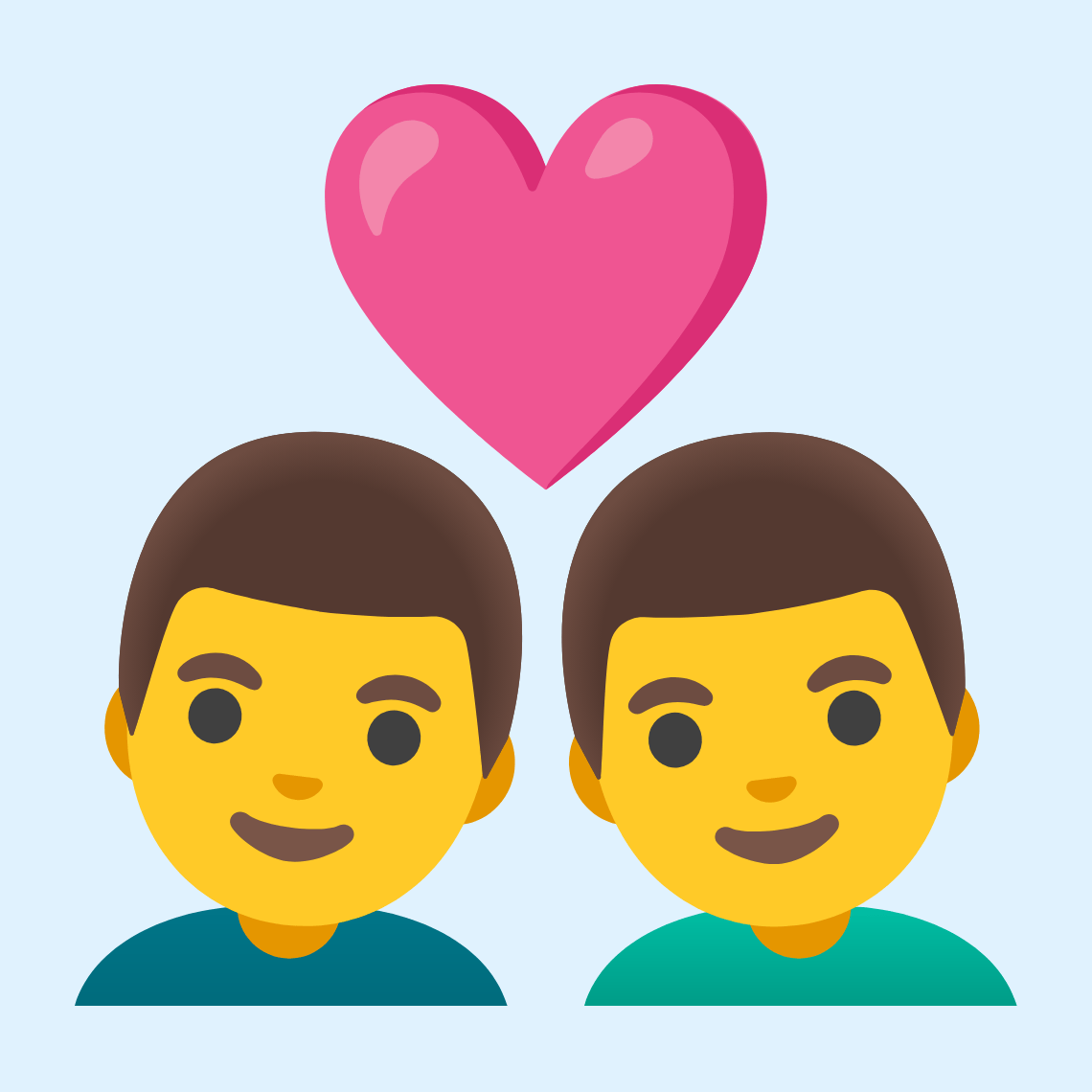 π¨ββ€οΈβπ¨ Couple with heart: man, man