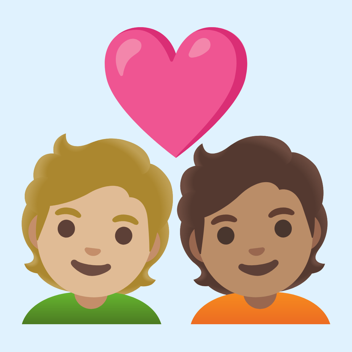 π§πΌββ€οΈβπ§π½ Couple with heart: person, person, medium-light skin tone, medium skin tone