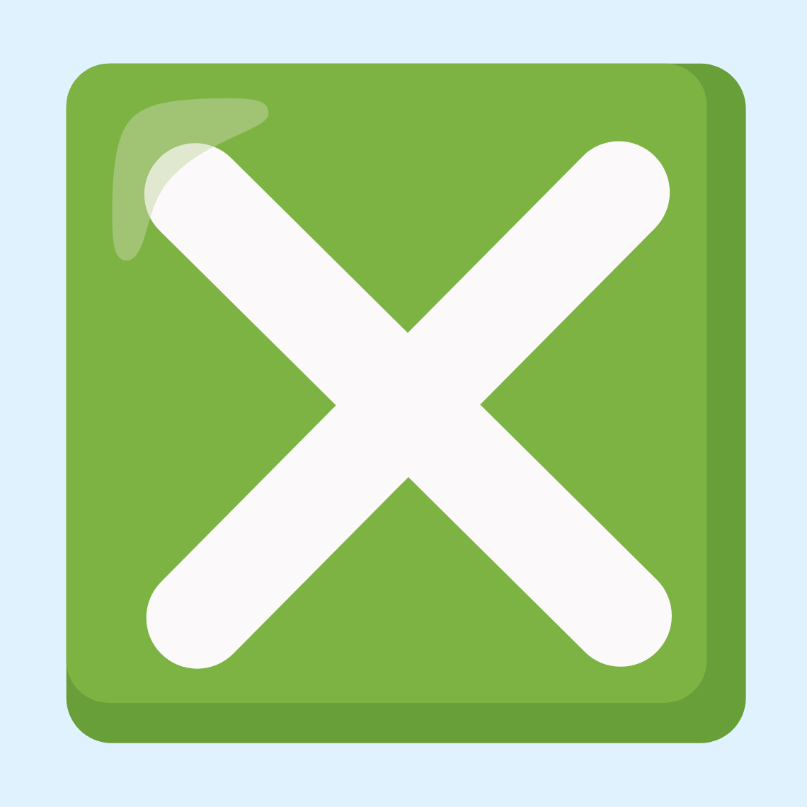 ❎ Cross mark button
