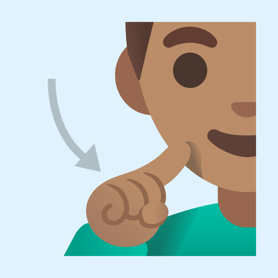 π§π½ββοΈ Deaf man: medium skin tone