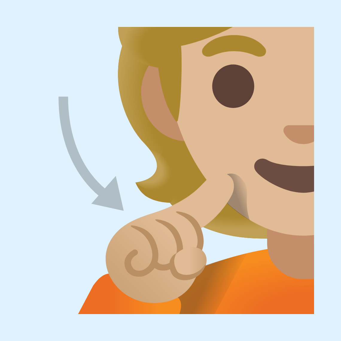 π§πΌ Deaf person: medium-light skin tone