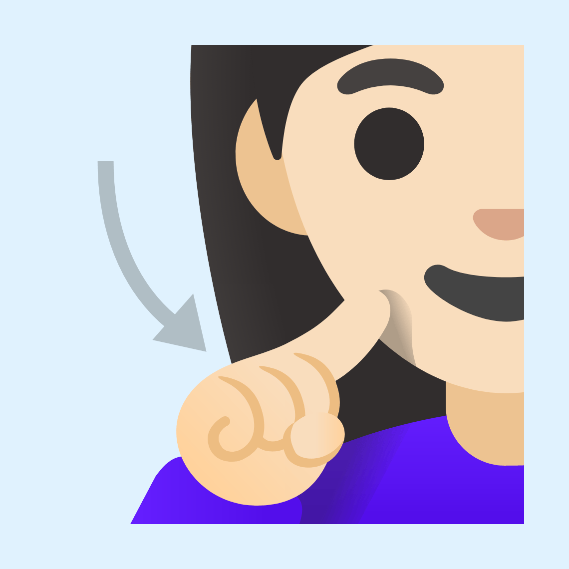 π§π»ββοΈ Deaf woman: light skin tone