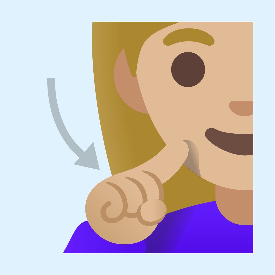 π§πΌββοΈ Deaf woman: medium-light skin tone