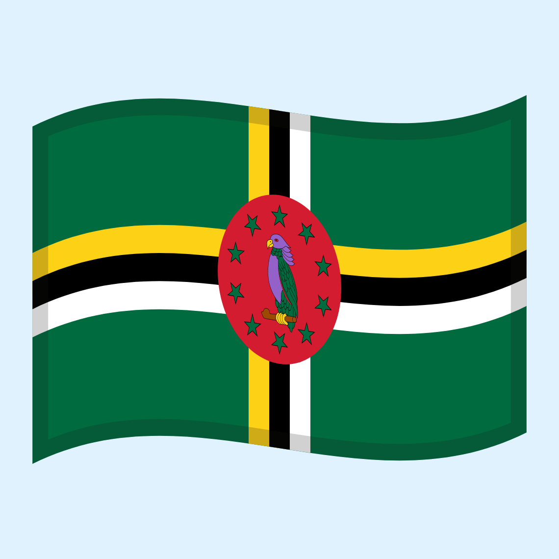 🇩🇲 Zastava: Dominika