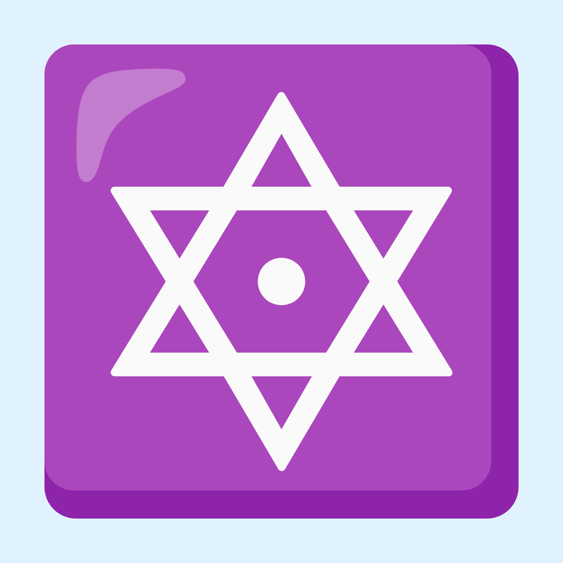 🔯 Dotted six-pointed star
