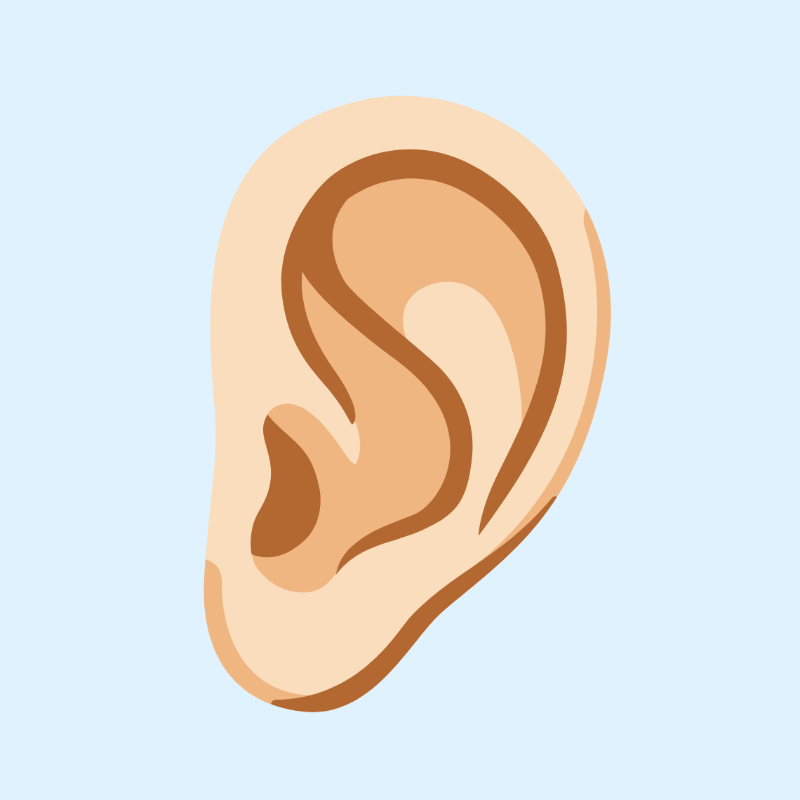ππ» Ear: light skin tone