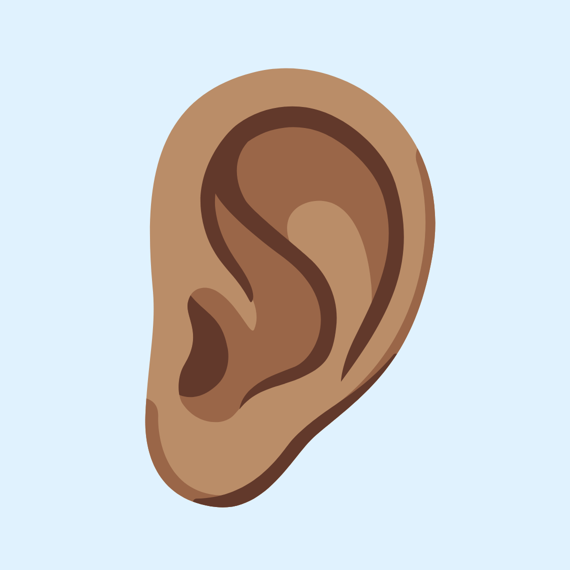 ππ½ Ear: medium skin tone
