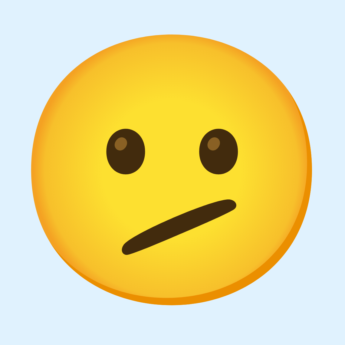 ๐ซค Face with diagonal mouth