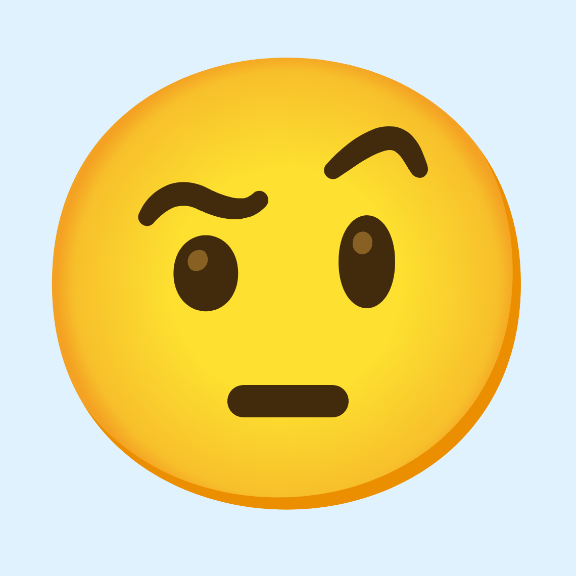 ๐คจ Face with raised eyebrow